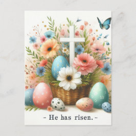 Cartão Postal De Festividades Ele Risen