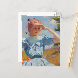 Cartão Postal De Festividades Eleanor por Frank Weston Benson
