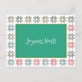 Cartão Postal De Festividades Elegant Chic Customizable Christmas Poinsettia