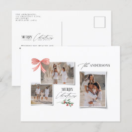 Cartão Postal De Festividades Elegante arco vermelho tradicional moderno multi f