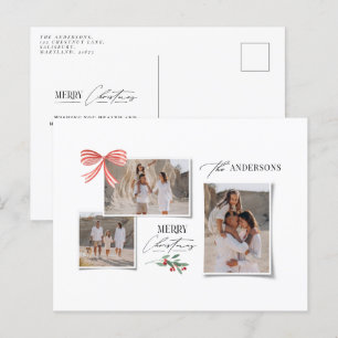 Cartão Postal De Festividades Elegante arco vermelho tradicional moderno multi f