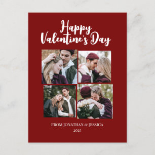 Cartão Postal De Festividades Elegante dia de os namorados romântico casal 4