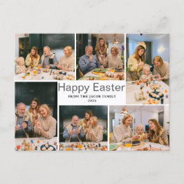 Cartão Postal De Festividades elegante Páscoa moderna de bênção Seis foto