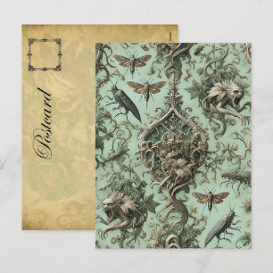 Cartão Postal De Festividades Elegia quitinosa - Inseto gótico