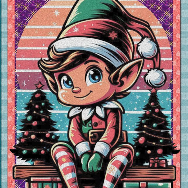 Cartão Postal De Festividades Elf de Natal (Christmas Elf)