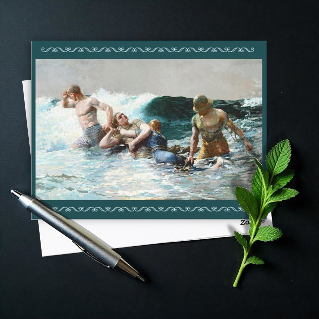 Cartão Postal De Festividades Embaixo de Winslow Homer (Criador carregado)