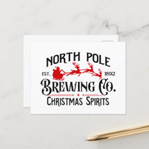 Cartão Postal De Festividades Empresa de criação do Polo Norte