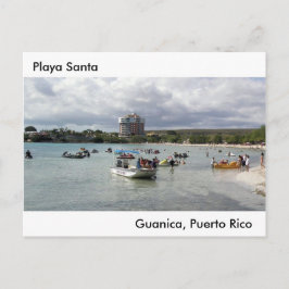Cartão Postal De Festividades En Guanica Puerto Rico do papai noel de Playa