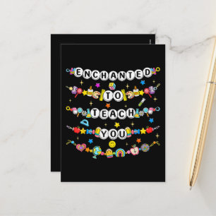 Cartão Postal De Festividades Encantado para te ensinar Professor Engraçado