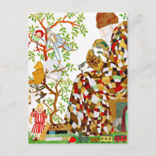 Cartão Postal De Festividades Enchendo as estocações de Natal