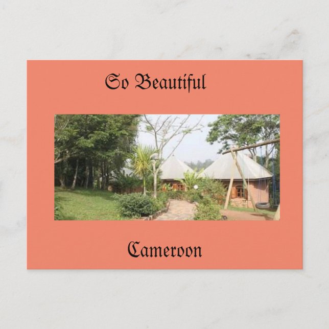 Cartão Postal De Festividades endroit de Loisir au Cameroun (Frente)