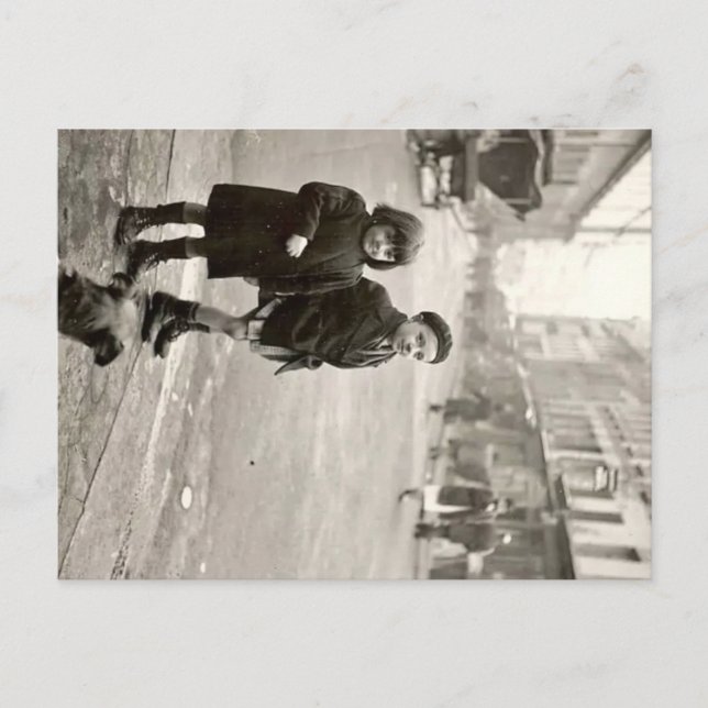 Cartão Postal De Festividades enfants de Paris 1940 France (Frente)
