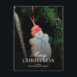 Cartão Postal De Festividades Enfeite de Cookie de Natal de Boneco de Neve na Ár<br><div class="desc">Santa Fé,  Novo México,  EUA. Decoração de Feriado|Julien McRoberts / superstock.com | US32 JMR0958</div>