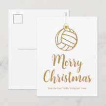 Enfeite de Natal de Volei em Ouro Personalizado Fe