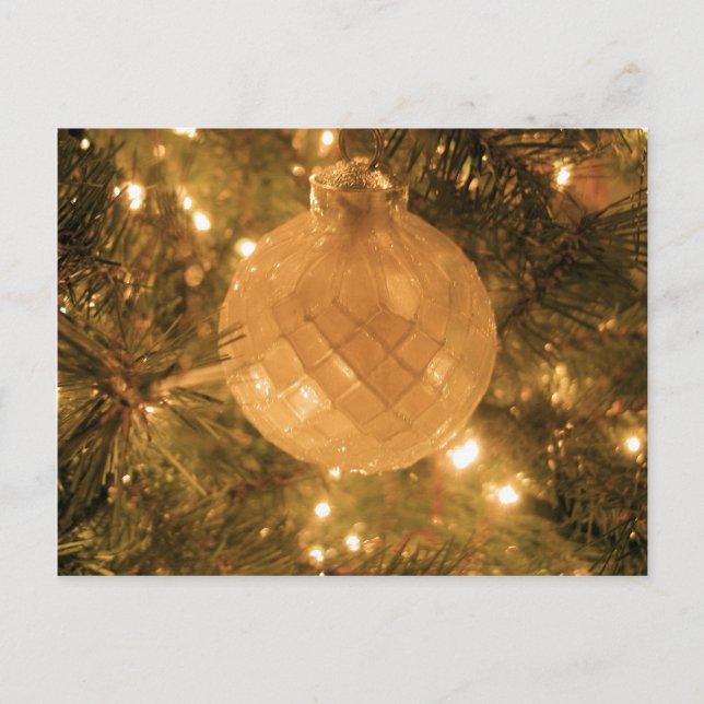 Cartão Postal De Festividades Enfeites de natal (Frente)