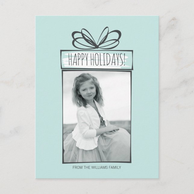 Cartão Postal De Festividades Enfeites de Natal Foto Postal de Férias (Frente)