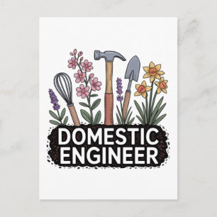 Cartão Postal De Festividades Engenheiro Doméstico