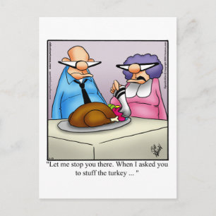 Cartão Postal De Festividades Engraçado Ação de Graças Humor Cartão-postal "Espe