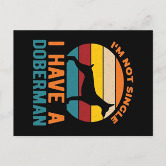 Cartão Postal De Festividades Engraçado Doberman, Eu Tenho Um Doberman