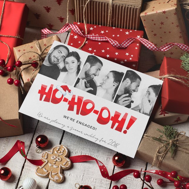 Cartão Postal De Festividades Engraçado Estamos no Natal da Foto Envolvida (Criador carregado)