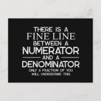 Engraçado Estudante de Matemática, há uma fina lin