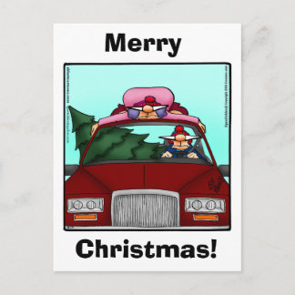 Cartão Postal De Festividades Engraçado Natal Humor Cartões-postais