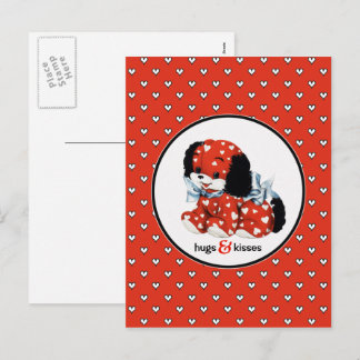 Cartão Postal De Festividades Engraçado Vintage Dia de os namorados