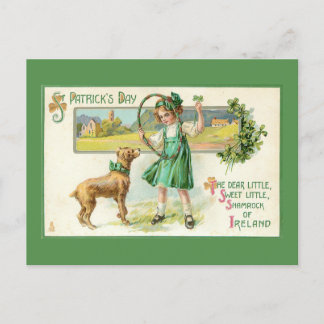Cartão Postal De Festividades Engraçado Vintage, Rua da Irlanda.