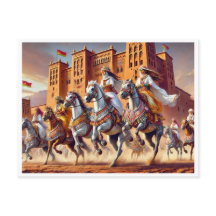 Equestre tradicional marroquino da TBOURIDA