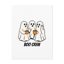 Equipe Boo Fantasma Bebedores de Café de Halloween