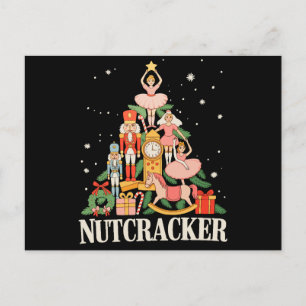 Cartão Postal De Festividades Equipe de Fendas de Natal Balé Dança Natal