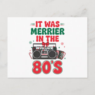 Cartão Postal De Festividades Era Mais Alegre Nos Anos 80 Natal Retro Xmas