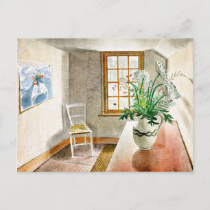 Cartão Postal De Festividades Eric Ravilious pintura, Ironbridge Interior
