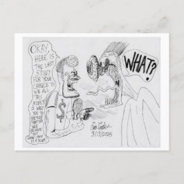 Cartão Postal De Festividades Erica Crooks Comics: Golpe do Game Show