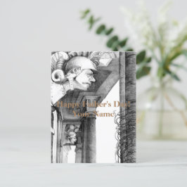 Cartão Postal De Festividades Escultura de Arte Lápis do Castelo