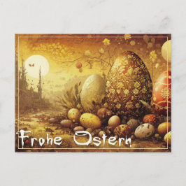 Cartão Postal De Festividades Esperança pascal em um mundo apocalíptico