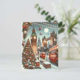 Cartão Postal De Festividades Esplendor Festivo de Londres - Vibrante Cartão de