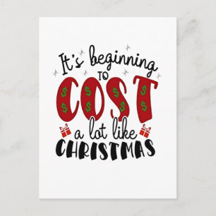 Cartão Postal De Festividades Está começando a custar muito como o Natal
