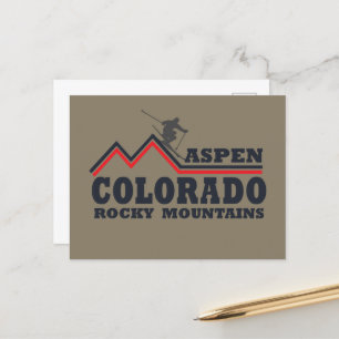 Cartão Postal De Festividades estado de montanha colorida rocky