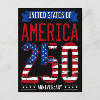 Cartão Postal De Festividades Estados Unidos da América 250º aniversário