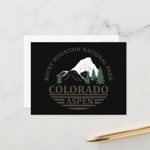 Cartão Postal De Festividades estância de esqui Colorado Aspen