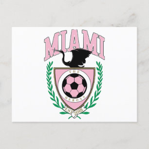 Cartão Postal De Festividades Estilo de Variação de Futebol de Miami
