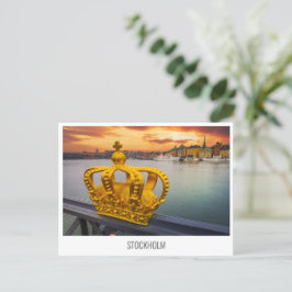 Cartão Postal De Festividades Estocolmo, viagem de Suecia