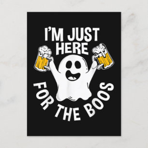 Cartão Postal De Festividades Estou Aqui Só Para Vaias