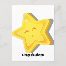 Cartão Postal De Festividades Estrela
