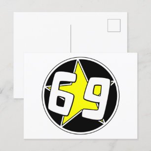 Cartão Postal De Festividades Estrela Amarela 69