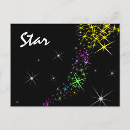 Cartão Postal De Festividades Estrela de Natal
