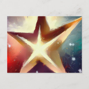 Cartão Postal De Festividades Estrela de Natal 4