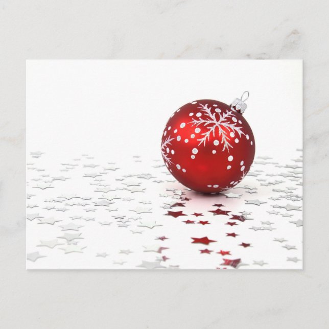 Cartão Postal De Festividades Estrelas de Natal (Frente)