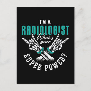 Cartão Postal De Festividades Eu sou radiologista radiologista radiologia de sup